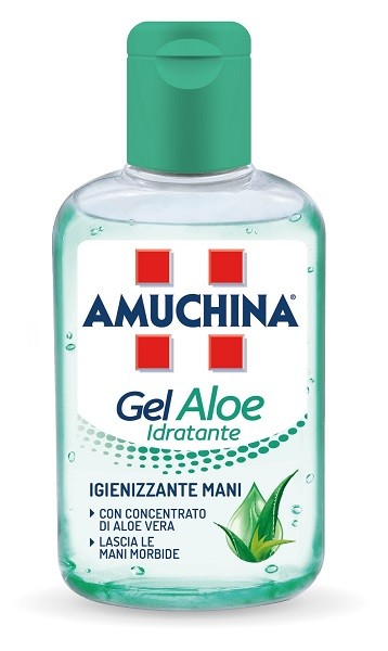 Amuchina gel aloe disinfettante mani con proprietà idratanti 80 ml