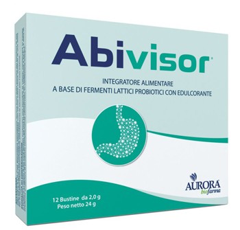 Abivisor 12 bustine da 2 g integratore per l'acidità gastrica