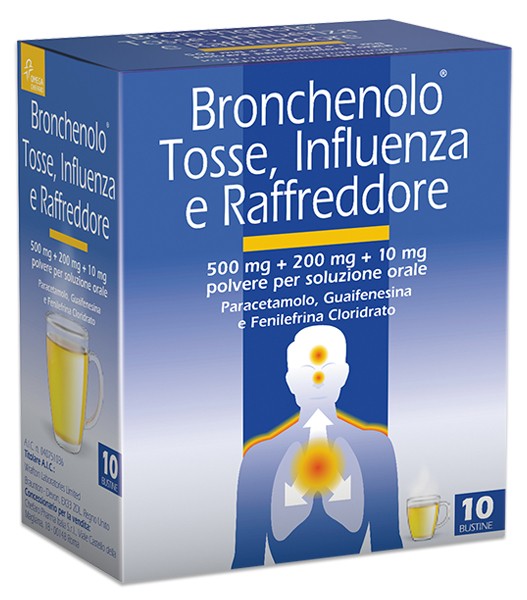 Bronchenolo tosse influenza e raffreddore 10 bustine
