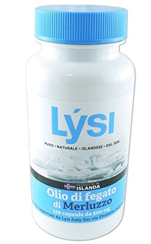 Lysi olio fegato merluzzo integratore alimentare 120 capsule