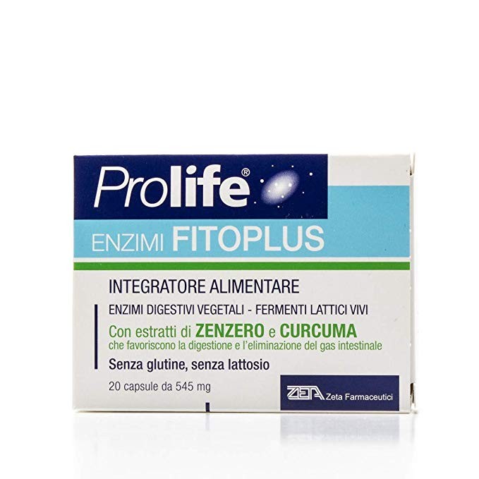 Prolife enzimi fitoplus 20 capsule integratore alimentare