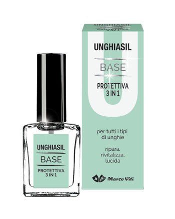 Unghiasil base protettiva 3 in 1 rivitalizzante ed illuminante 10 ml