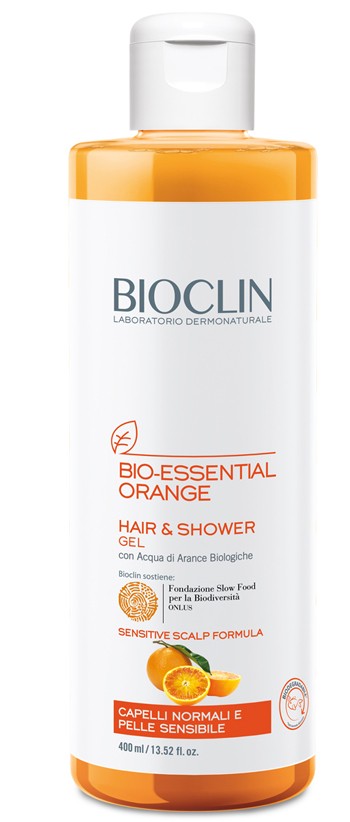 Bioclin bio essential orange detergente capelli e corpo 400 ml