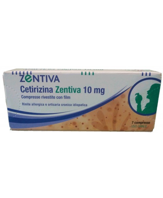 Zentiva Italia Cetirizina 7 Compresse Rivestite 10 Mg