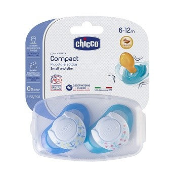 Chicco succhietto compact boy s 6-16 mesi 2 pezzi