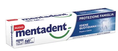 Mentadent protezione famiglia dentifricio igiene quotidiana 75 ml