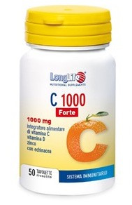 Longlife c 1000 forte 50 tavolette integratore di vitamina c