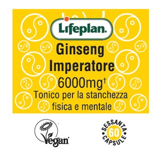 Lifeplan Ginseng imperatore Integratore 6000 mg 60 capsule