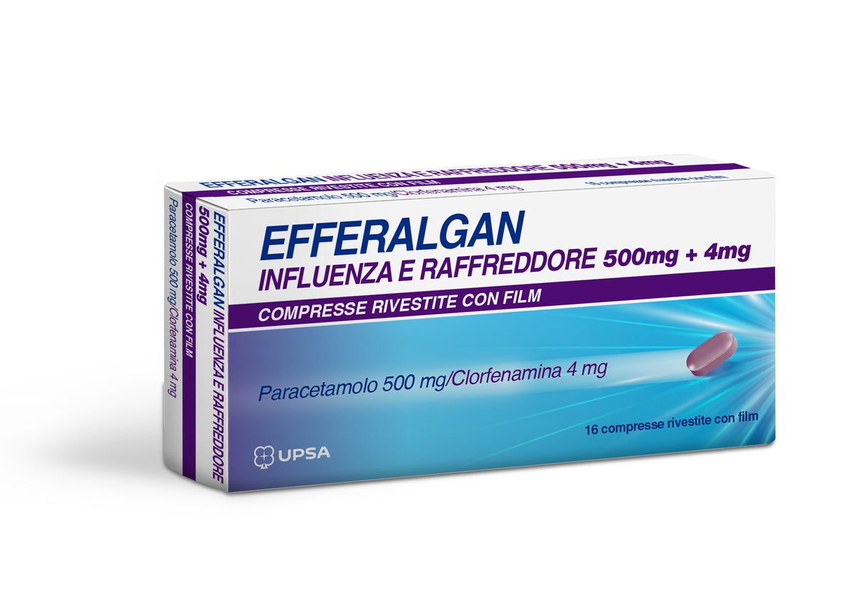 Upsa Efferalgan influenza e raffreddore 16 compresse