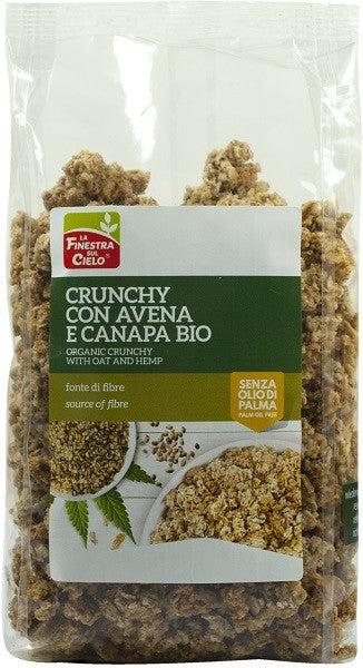 La Finestra sul cielo crunchy con avena e canapa bio 375 gr