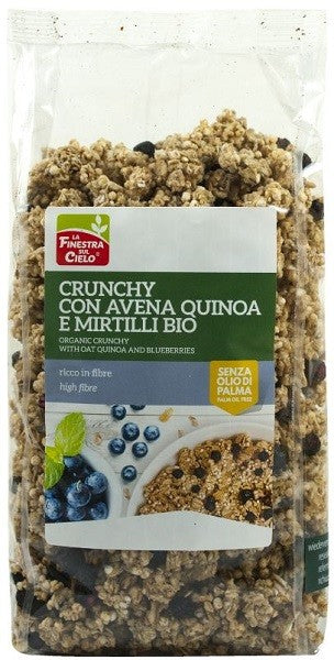 La Finestra sul cielo crunchy con avena quinoa e mirtilli 375 gr