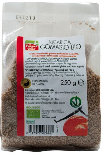 La Finestra sul cielo ricarica gomasio bio 250 g