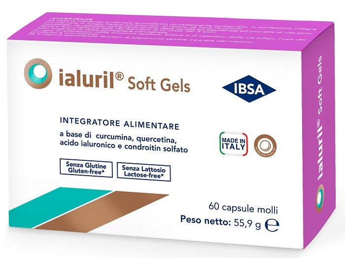 6 Pezzi IBSA Ialuril soft gels integratore 60 capsule molli