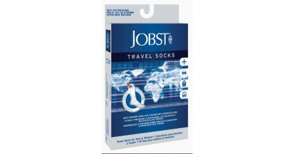 Jobst travel socks 15-20mmhg gambaletto blu extra large