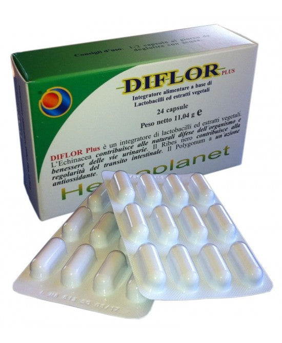 Herboplanet Diflor plus 24 capsule integratore di lactobacilli