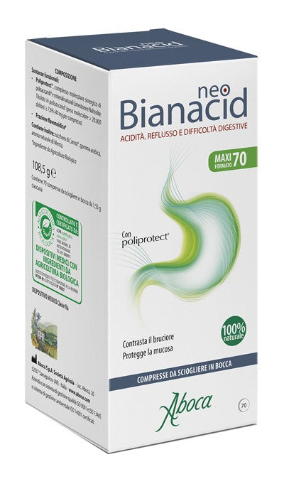 Aboca Neobianacid 70 compresse masticabili rimedio antiacido