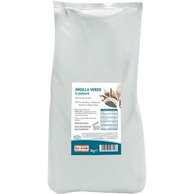 Fior di loto argilla verde in polvere per uso esterno 3kg
