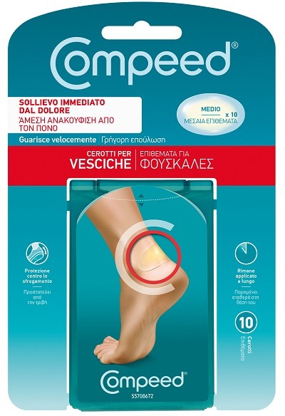 Compeed cerotto idrocolloide vesciche medio 10 pezzi