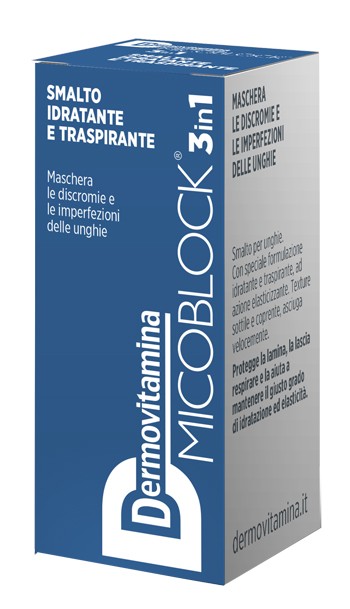 Dermovitamina micoblock 3 in 1 smalto blu 5 ml