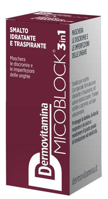 Dermovitamina micoblock 3 in 1 smalto bordeaux 5 ml
