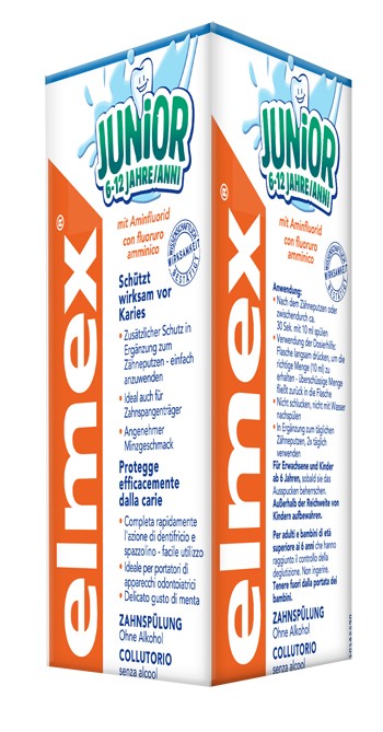 Elmex Collutorio Junior protezione carie bambini 400 Ml