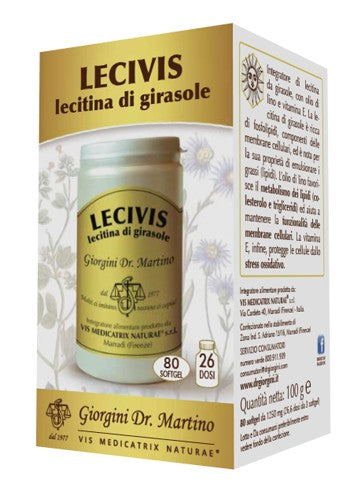 Dr Giorgini Ser-vis Lecivis 100 G 80 Softgel con Lecitina di girasole