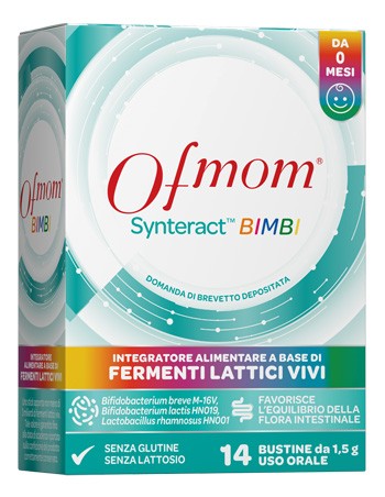 Ofmom Synteract Bimbi 14 Stick di fermenti lattici vivi