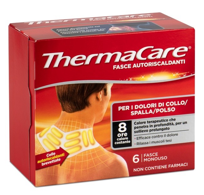 Thermacare Fasce Autoriscaldanti Collo spalla polso 6 Pezzi