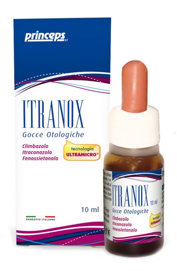 Princeps Itranox gocce otologiche con itroconazolo 10 ml