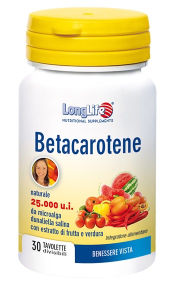 Phoenix Longlife Betacarotene 25000 Ui integratore 30 Compresse