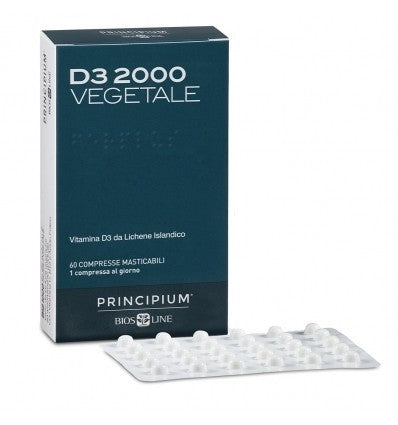 Bios line Principium d3 2000 vegetale integratore 60 compresse