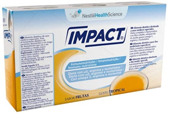 Nestle' Impact Oral Tropical alimento 3 brick  X 237 Ml