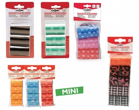 Camon Sacchetti Small Colorati di ricambio 4 rotoli