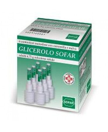 Glicerolo Sofar Adulti 6 Contenitori Monodose 6,75 G