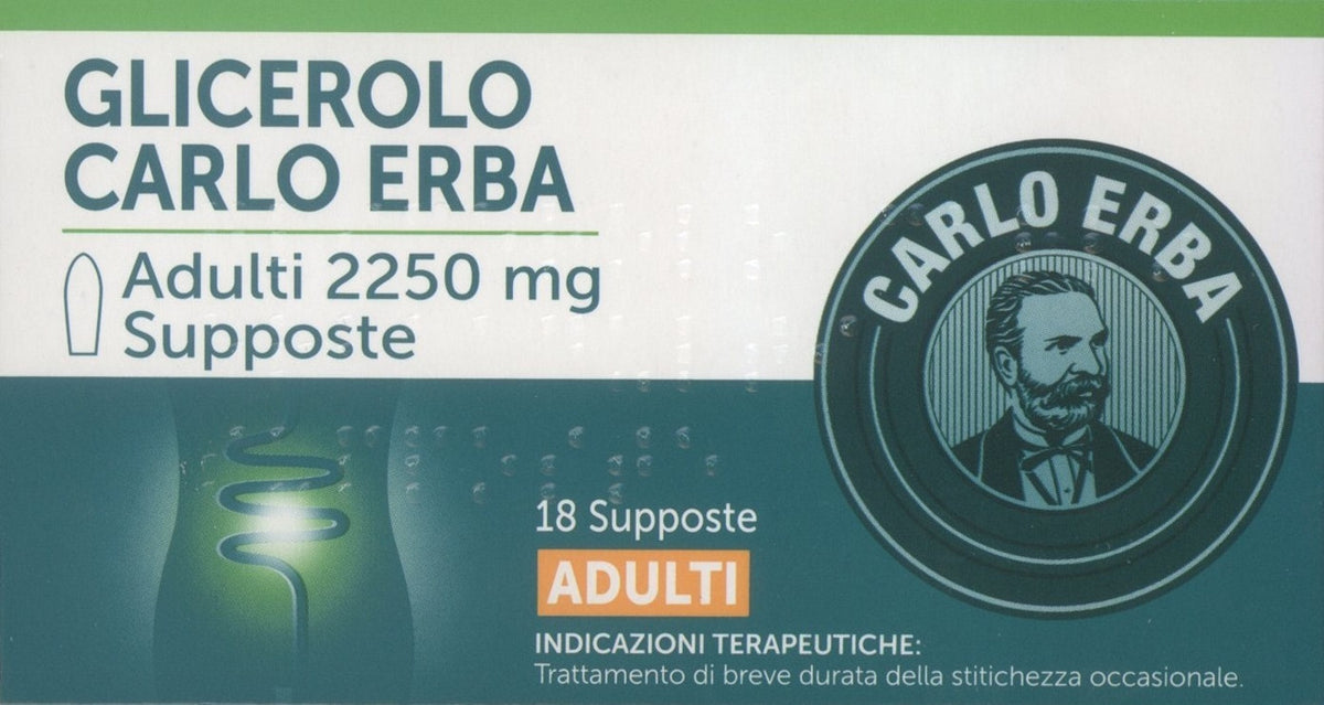 Carlo Erba Glicerolo* Adulti 18 Supposte