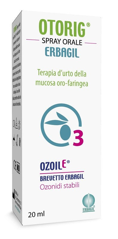 Erbagil Otorig Spray Orale per il mal di gola 20 Ml
