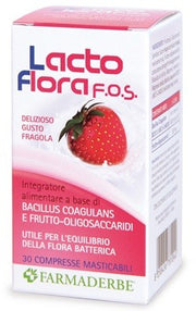 Farmaderbe Lacto Flora Fos 30 Compresse Masticabili 48 G