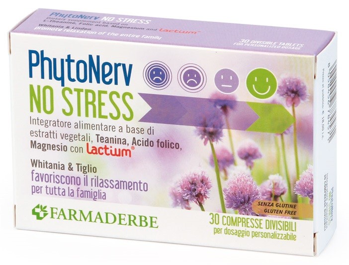 Farmaderbe Phytonerv No Stress integratore 30 Compresse