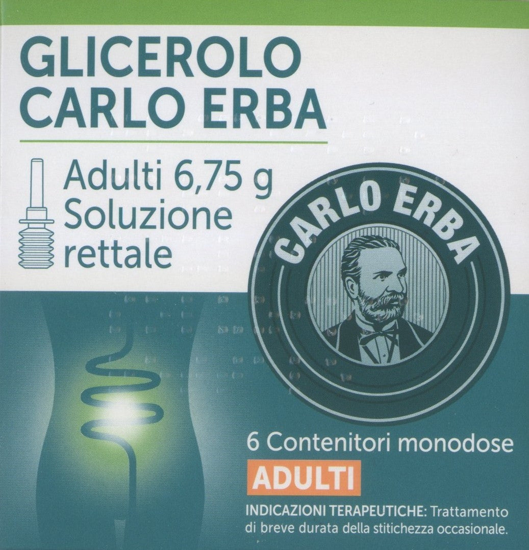 Carlo Erba Glicerolo Adulti 6 Contenitori Monodose 6,75g