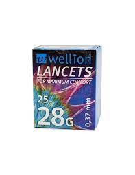 Lancette Pungidito Wellion Lancet Gauge 28 25 Pezzi