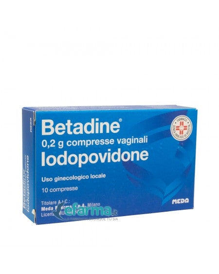 Betadine*10 Compresse Vaginali 200mg