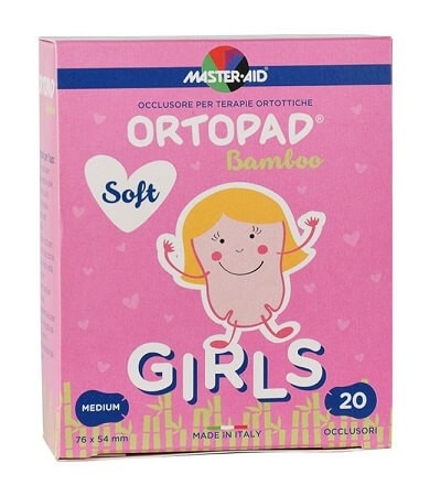 Ortopad Soft Girls M Cerotto Oculare Per Ortottica 20 Pezz