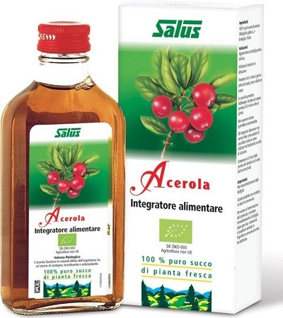 Salus Haus Acerola Succo Bio Integratore Antiossidante 200 Ml