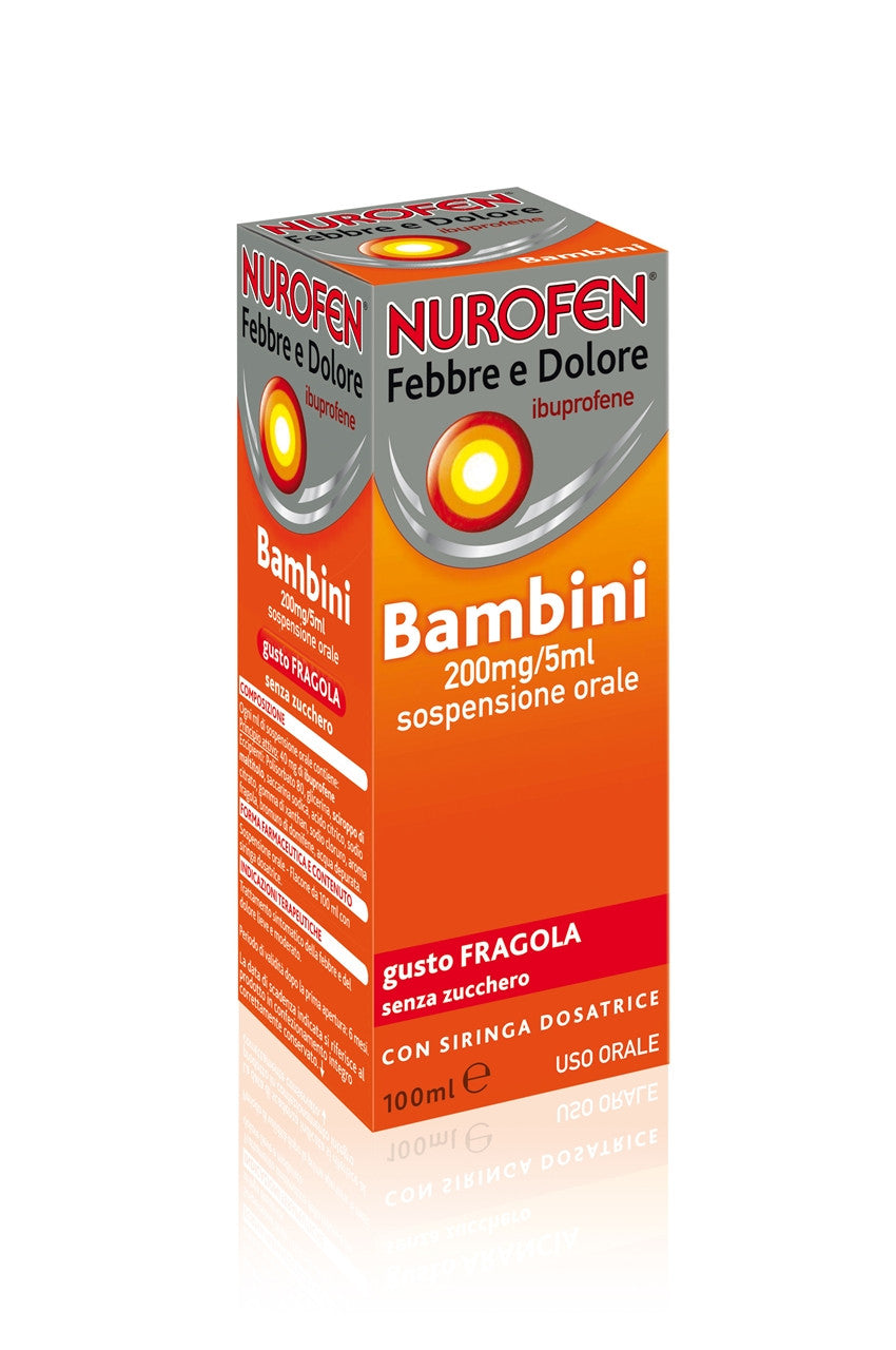 Nurofen Febbre Dolore* Bambini 200mg/5ml Fragola