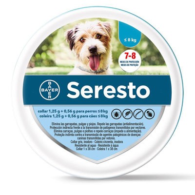 Bayer Seresto Collare Cane Antiparassitario Fino A 8 Kg