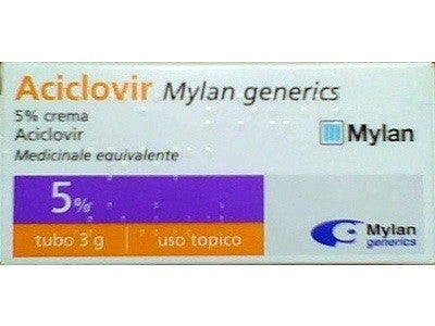 Aciclovir Mylan*crema 3g 5%