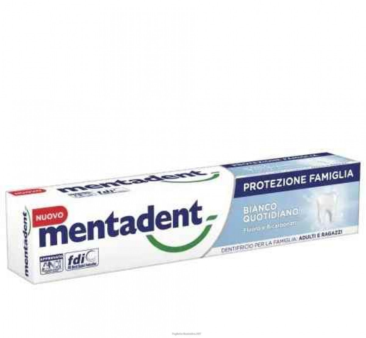 Mentadent Dentifricio Protezione Famiglia Bianco Quotidiano 75 ml