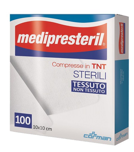 Corman Garza Compressa Medipresteril Tnt 10x10cm 100 Pezzi