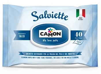 Camon Salviette Talco 40 Salviettine per pelo e musetto