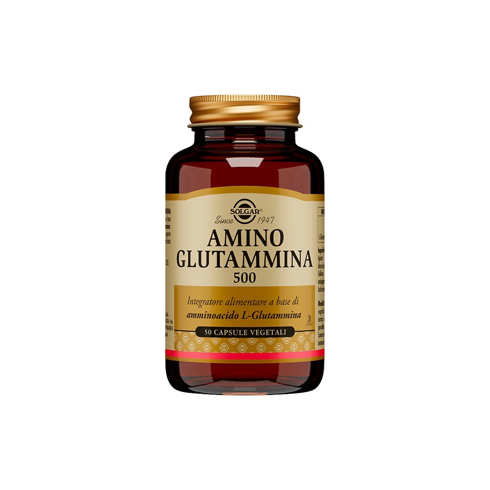 Solgar Amino Glutammina 500 50 Capsule Vegetali